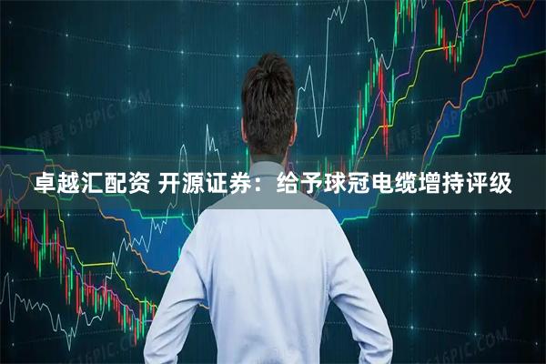 卓越汇配资 开源证券：给予球冠电缆增持评级