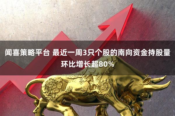 闻喜策略平台 最近一周3只个股的南向资金持股量环比增长超80%